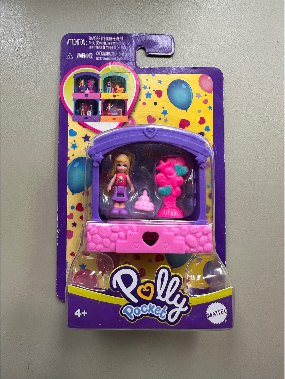Polly Pocket Miniature Playset with Doll and Accessories